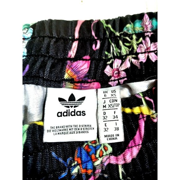 ADIDAS  Waist 26" CROSSFIT POISONOUS GARDEN TROPICAL FLORAL SHORTS  XS - Picture 4 of 5
